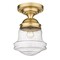 Z-Lite Vaughn 1 Light Flush Mount, Heritage Brass And Clear Seedy 736F10-HBR - alternate 7